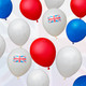 Red, White, Blue, Union Jack Flag 12" Latex Balloons